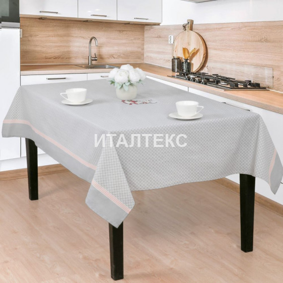 Скатерть с вышивкой по центру стола 140х180 "VINGI RICAMI" Артикул: Тициана дизайн 1 Скатерть с вышивкой по центру стола 140х180 "VINGI RICAMI" Артикул: Тициана дизайн 1