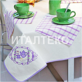 Скатерть с салфетками 140х210 "MELANGIO" Артикул: Барбара (клетка) Скатерть с салфетками 140х210 "MELANGIO" Артикул: Барбара (клетка)